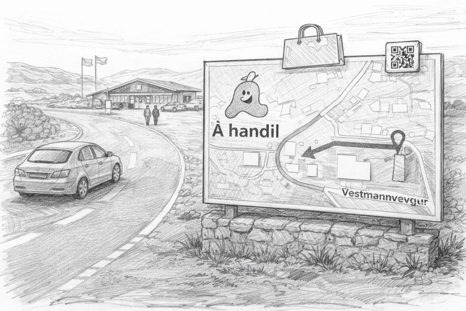 Visualisering af et tydeligere første møde ved Á handil